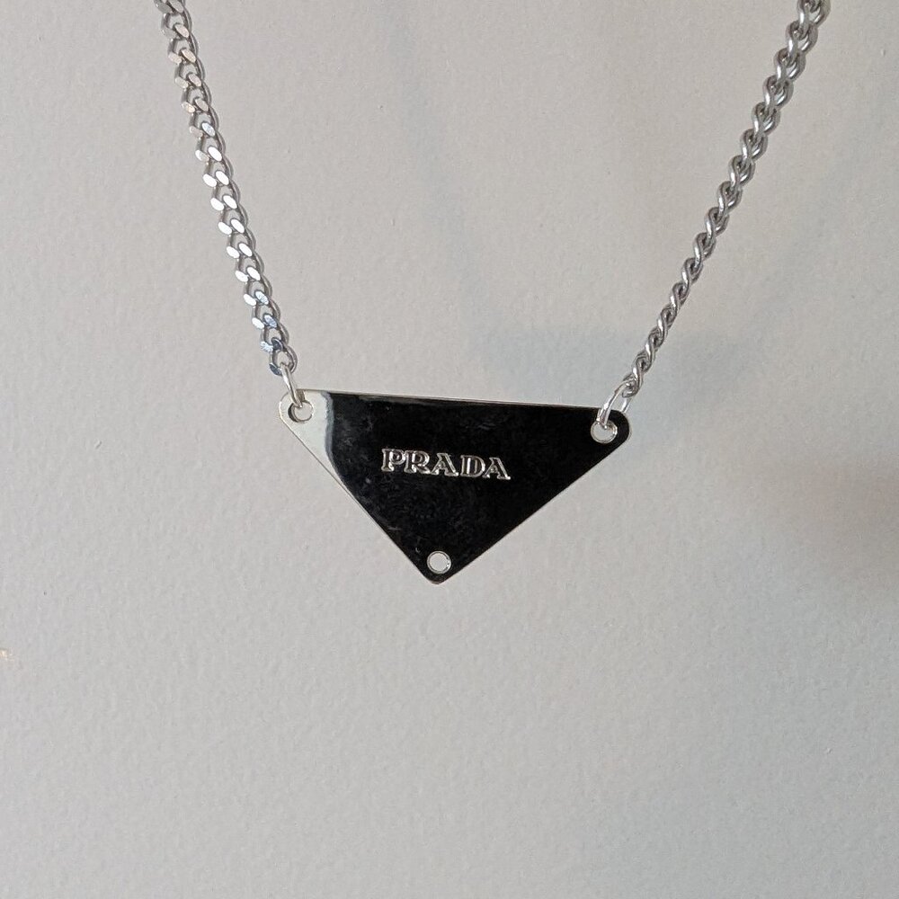 Prada Triangle Necklace - Picture 3 of 3